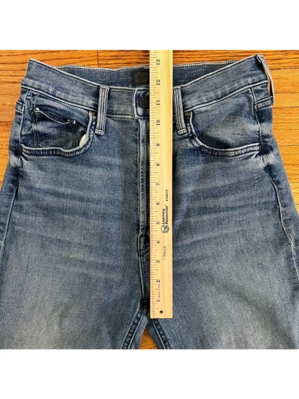 Mother Jeans Women's 27R Tripper Ankle Fray High-Rise Button Fly Raw Hem - Picture 10 of 16